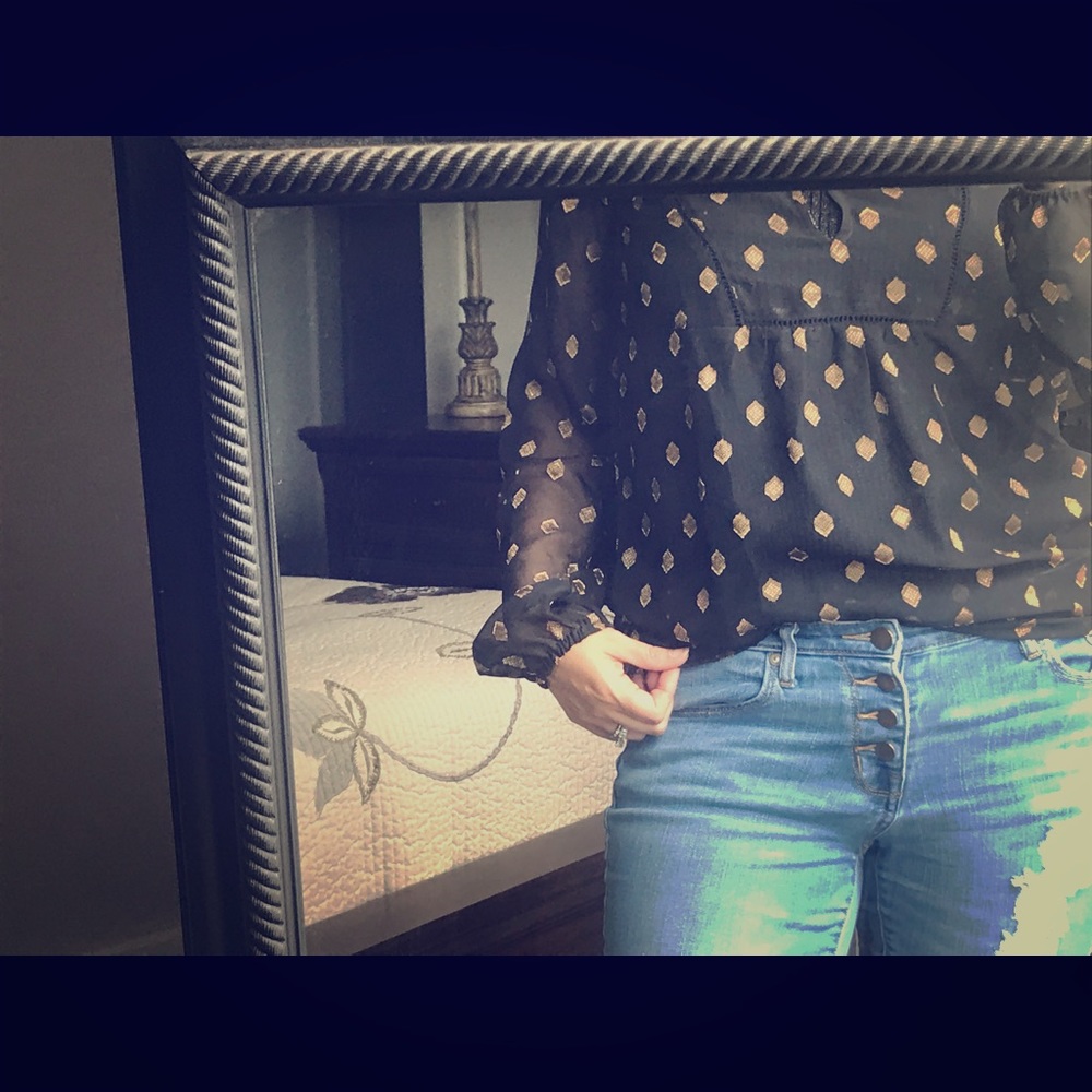 Loft sheer blouse